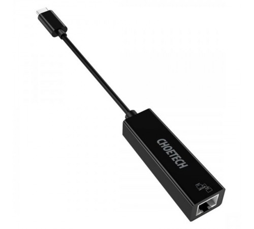 Мережевий адаптер Choetech HUB-R01 USB-C to RJ45 1Gbps Мережевий адаптер Choetech HUB-R01 USB-C to RJ45 1Gbps