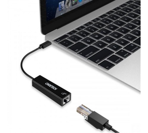 Мережевий адаптер Choetech HUB-R01 USB-C to RJ45 1Gbps Мережевий адаптер Choetech HUB-R01 USB-C to RJ45 1Gbps