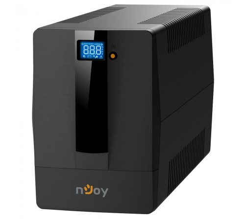 Джерело безперебійного живлення NJOY Horus Plus 1000 (PWUP-LI100H1-AZ01B), Lin.int., AVR, 4 x евро, USB, LCD, пластик