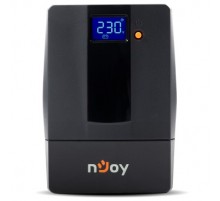 Джерело безперебійного живлення NJOY Horus Plus 600 (PWUP-LI060H1-AZ01B) Lin.int., AVR, 2 x евро, USB, LCD, пластик