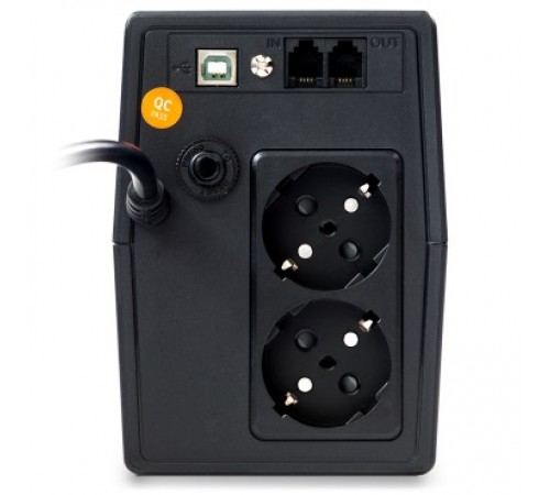 Джерело безперебійного живлення NJOY Horus Plus 800 (PWUP-LI080H1-AZ01B) Lin.int., AVR, 2 x евро, USB, LCD, пластик