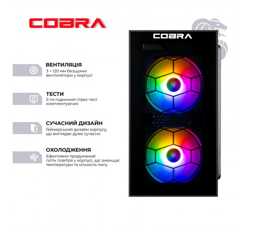 Персональний комп`ютер COBRA Advanced (I121F.16.S5.55.25100)