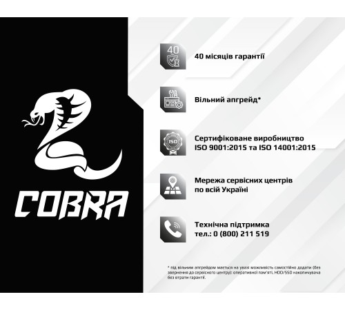 Персональний комп`ютер COBRA Gaming (I14F.16.H1S5.36.F2994) Персональний комп`ютер COBRA Gaming (I14F.16.H1S5.36.F2994)