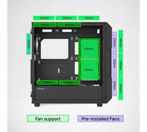Корпус Zalman i3 Neo ARGB V2 Black