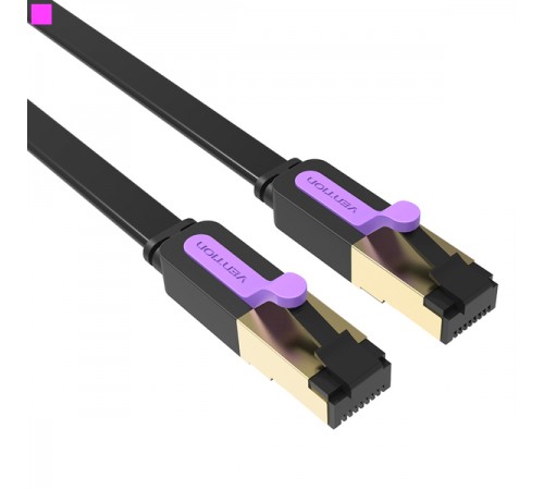 Патч-корд Vention CAT7 SSTP Ethernet, 8 m, Black (ICABK)