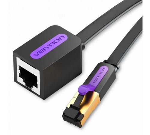 Патч-корд Vention CAT7 FTP Ethernet, 1 m, Black (ICBBF)