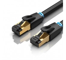 Патч-корд Vention CAT 8 SFTP Ethernet, 0.5 m, Black (IKABD)