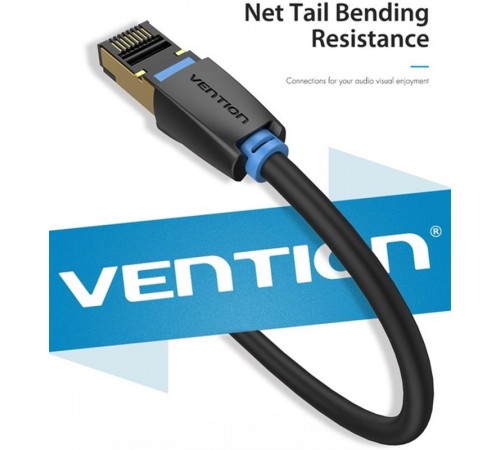 Патч-корд Vention CAT 8 SFTP Ethernet, 1.5 m, Black (IKABG)