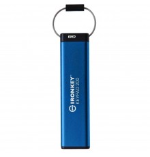 Флеш-накопичувач USB3.2 16GB Kingston IronKey Keypad 200 Type-A Blue (IKKP200/16GB)