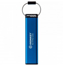 Флеш-накопичувач USB3.2 128GB Kingston IronKey Keypad 200 Type-C Blue (IKKP200C/128GB)