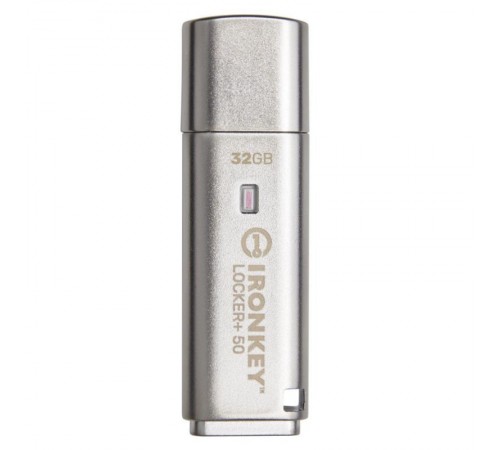 Флеш-накопичувач USB3.2 32GB Kingston IronKey Locker+ 50 (IKLP50/32GB)