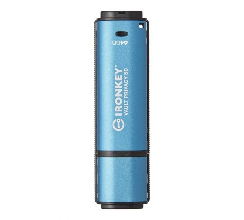 Флеш-накопичувач USB3.2 64GB Kingston IronKey Vault Privacy 50 Type-A Blue (IKVP50/64GB)