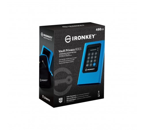 Накопичувач зовнішній SSD Portable USB 3.84TB Kingston IronKey Vault Privacy 80 (IKVP80ES/3840G)