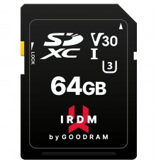 Карта пам`ятi SDXC  64GB UHS-I/U3 Class 10 Goodram IRDM S3A0 R100/W40MB/s (IR-S3A0-0640R12)