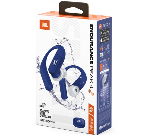 Bluetooth-гарнітура JBL Endurance Peak 4 Blue (JBLENDUPEAK4BLU)