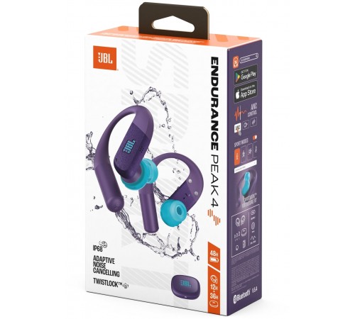 Bluetooth-гарнітура JBL Endurance Peak 4 Purple (JBLENDUPEAK4PUR)