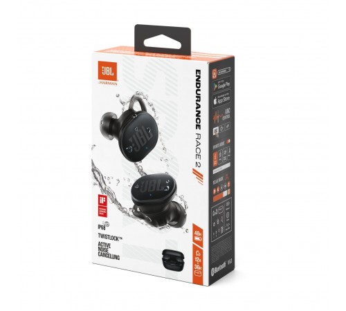 Bluetooth-гарнітура JBL Endurance Race 2 Black (JBLENDURACE2BLK)