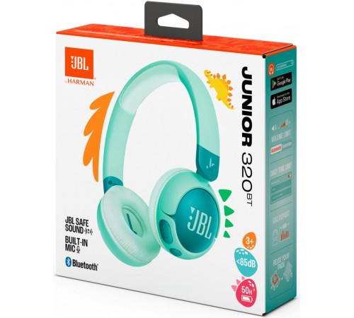 Bluetooth-гарнітура JBL JR320BT Green (JBLJR320BTGRN) Bluetooth-гарнітура JBL JR320BT Green (JBLJR320BTGRN)