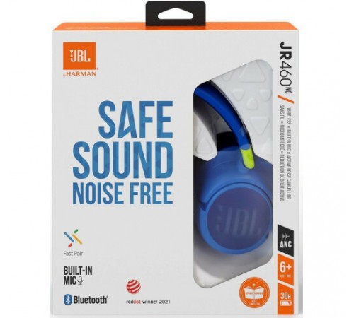 Bluetooth-гарнітура JBL JR 460NC Blue (JBLJR460NCBLU)