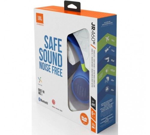 Bluetooth-гарнітура JBL JR 460NC Blue (JBLJR460NCBLU)