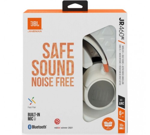 Bluetooth-гарнітура JBL JR 460NC White (JBLJR460NCWHT)