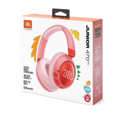 Bluetooth-гарнітура JBL Junior 470NC Pink (JBLJR470NCPIK)