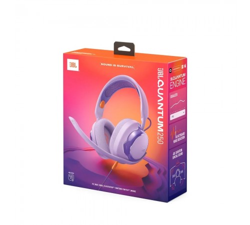 Гарнiтура JBL Quantum 250 Purple (JBLQTUM250PUR)