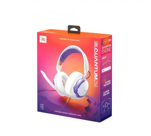 Гарнiтура JBL Quantum 250 White (JBLQTUM250WHT)