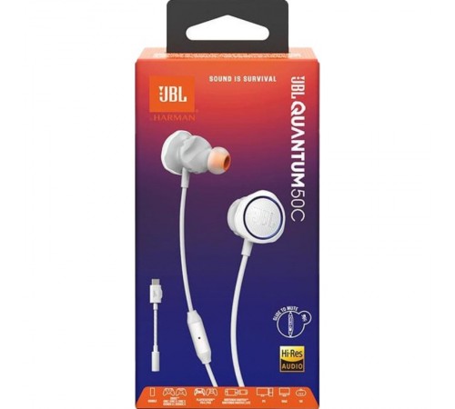 Гарнiтура JBL Quantum 50C White (JBLQTUM50CWHT)