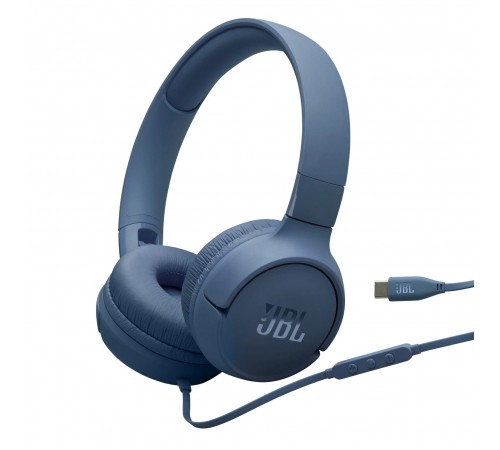 Гарнiтура JBL Tune 520C Blue (JBLT520CBLU)