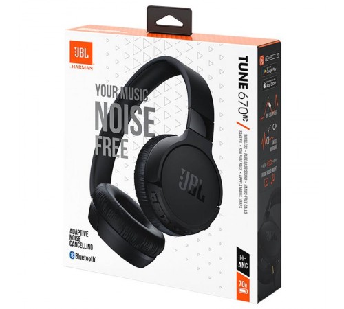 Bluetooth-гарнітура JBL Tune 670NC Black (JBLT670NCBLK)
