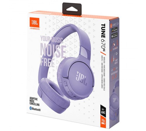 Bluetooth-гарнітура JBL Tune 670NC Purple (JBLT670NCPUR) Bluetooth-гарнітура JBL Tune 670NC Purple (JBLT670NCPUR)