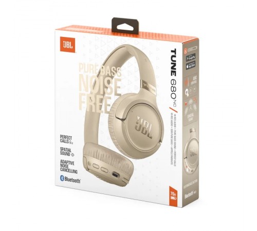 Bluetooth-гарнітура JBL Tune 680NC Beige (JBLT680NCBEG)
