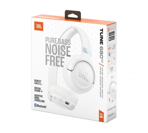 Bluetooth-гарнітура JBL Tune 680NC White (JBLT680NCWHT)
