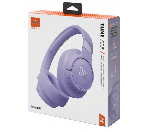 Bluetooth-гарнітура JBL Tune 720BT Purple (JBLT720BTPUR) Bluetooth-гарнітура JBL Tune 720BT Purple (JBLT720BTPUR)