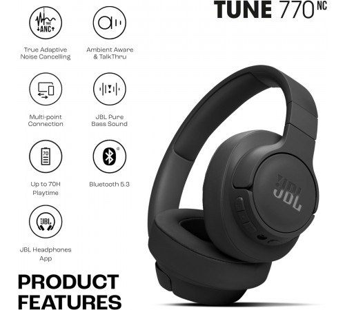 Bluetooth-гарнітура JBL T770NC Black (JBLT770NCBLK) Bluetooth-гарнітура JBL T770NC Black (JBLT770NCBLK)