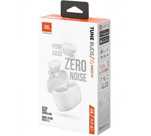Bluetooth-гарнітура JBL Tune Buds White (JBLTBUDSWHT)