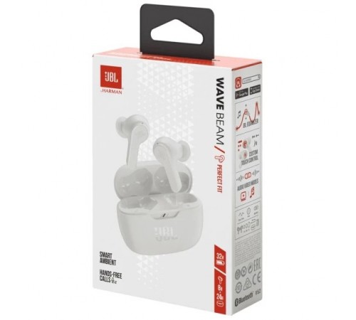 Bluetooth-гарнітура JBL Wave Beam White (JBLWBEAMWHT)