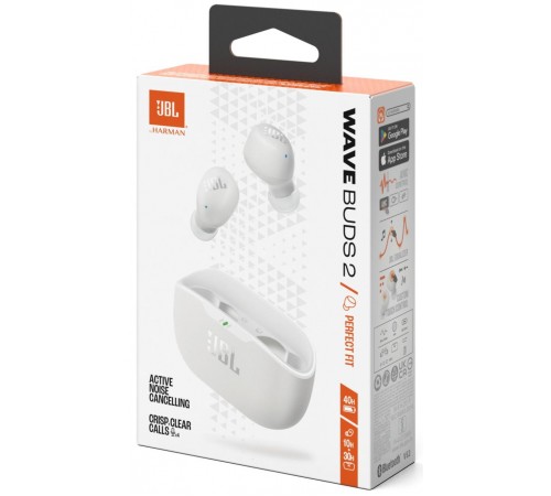 Bluetooth-гарнітура JBL Wave Buds 2 White (JBLWBUDS2WHT)