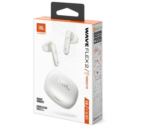 Bluetooth-гарнітура JBL Wave Flex 2 White (JBLWFLEX2WHT)