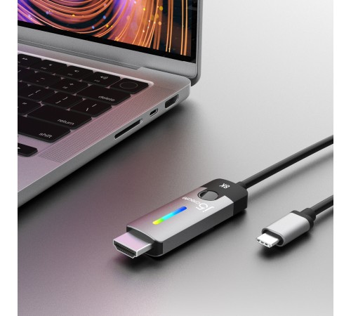 Кабель J5create USB-C - HDMI (M/M), 1.8 м, Black (JCC157-N)