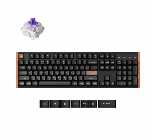 Клавіатура бездротова Keychron K10 HE Magnetic Switch Black RGB (K10H-F1-UA)