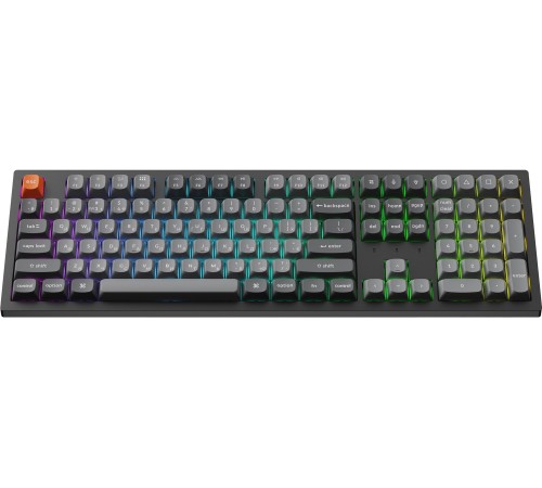 Клавіатура бездротова Keychron K10 Max Keychron Super Banana Switch Black RGB (K10M-H4-UA)