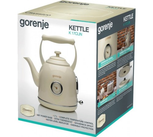 Електрочайник Gorenje K17CLIN