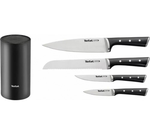 Набір ножів Tefal Ice Force у пластиковій колоді 4 предмети (K2325S75)