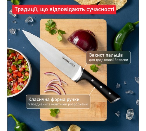 Набір ножів Tefal Ice Force у пластиковій колоді 4 предмети (K2325S75)