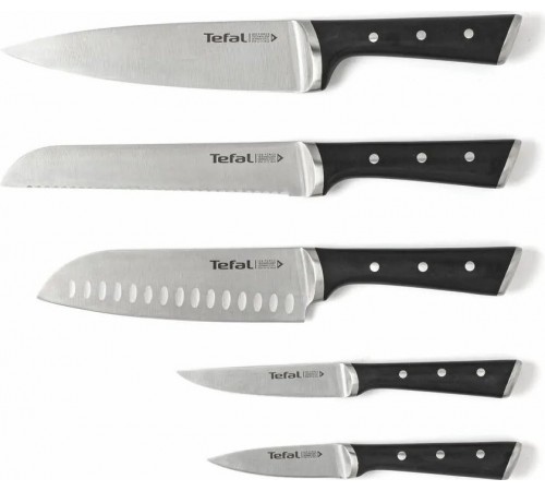 Набір ножів Tefal Ice Force у дерев`яній колоді 5 предметів (K232S574)