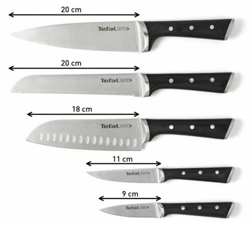 Набір ножів Tefal Ice Force у дерев`яній колоді 5 предметів (K232S574)
