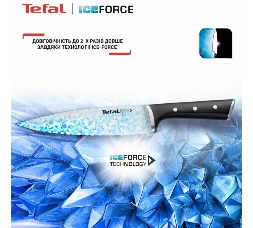 Набір ножів Tefal Ice Force у дерев`яній колоді 5 предметів (K232S574)