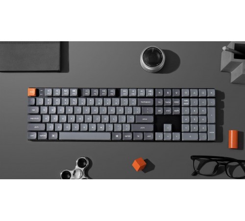 Клавіатура бездротова Keychron K5 Max, Gateron MX 2.0 Brown, Hot-Swap, RGB UA Black (K5M-H3-UA)